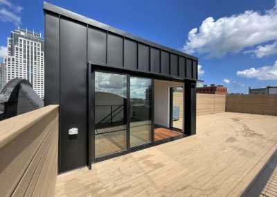 Lincoln Street Penthouse Roof Deck with Headhouse